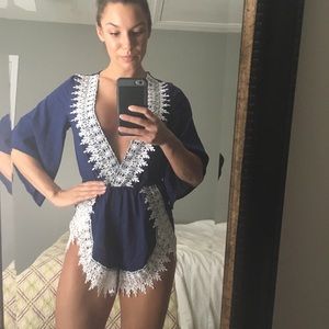Blue romper